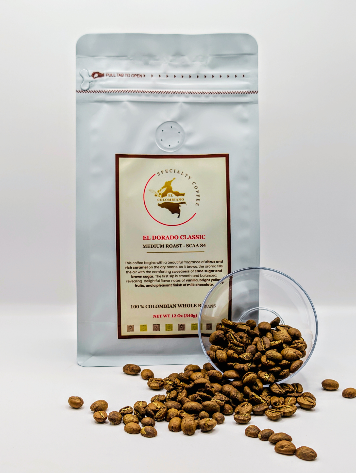 El Dorado Classic SCAA 84    Medium Roast Whole Beans 340 g 12 oz